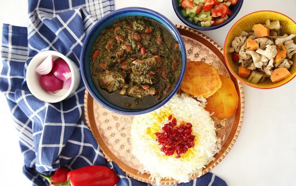تزیین خورشت سبزی مجلسی با ایده های ساده و زیبا