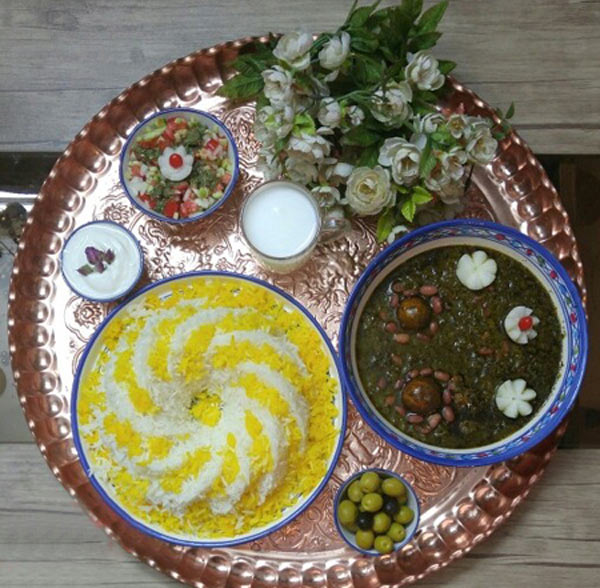 تزیین خورشت سبزی مجلسی با ایده های ساده و زیبا