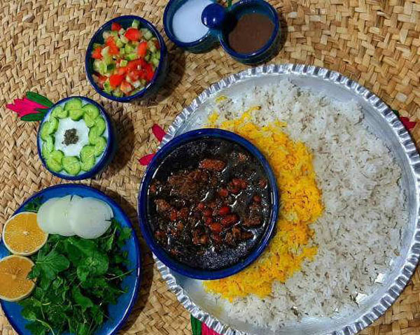 تزیین خورشت سبزی مجلسی با ایده های ساده و زیبا