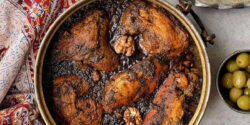 تزیین خورشت مرغ مجلسی با ایده های ساده و خلاقانه
