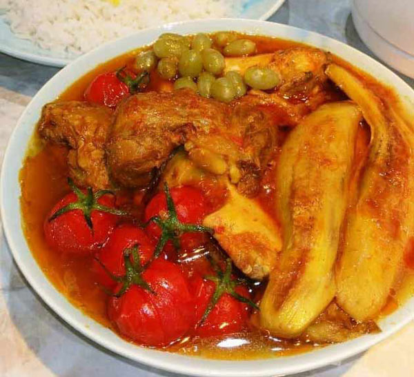 تزیین خورشت مرغ مجلسی با ایده های ساده و خلاقانه