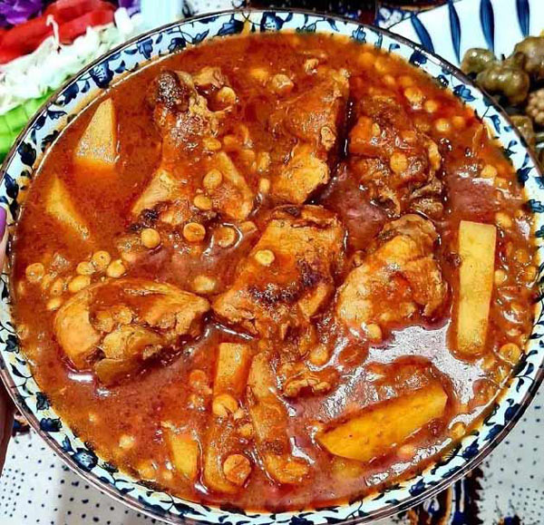 تزیین خورشت مرغ مجلسی با ایده های ساده و خلاقانه