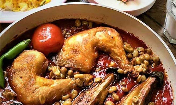 تزیین خورشت مرغ مجلسی با ایده های ساده و خلاقانه