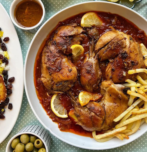 تزیین خورشت مرغ مجلسی با ایده های ساده و خلاقانه