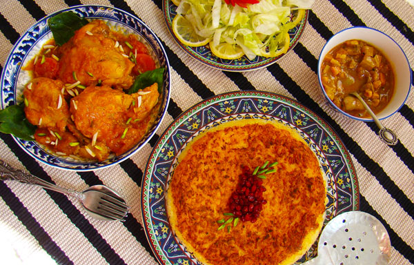 تزیین خورشت مرغ مجلسی با ایده های ساده و خلاقانه