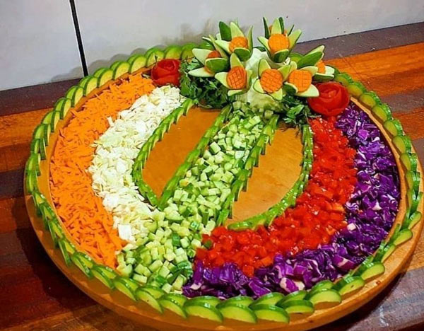تزیین سالاد فصل و کاهو با ایده های بسیار زیبا و آسان
