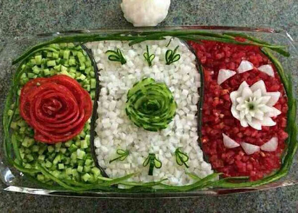 تزیین سالاد فصل و کاهو با ایده های بسیار زیبا و آسان