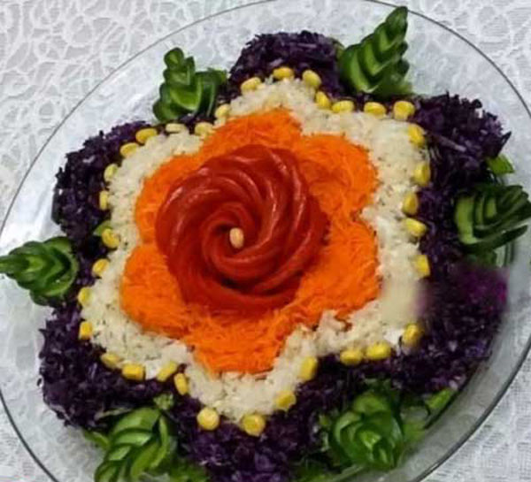 تزیین سالاد فصل با ایده های جالب و بسیار زیبا برای مهمانی