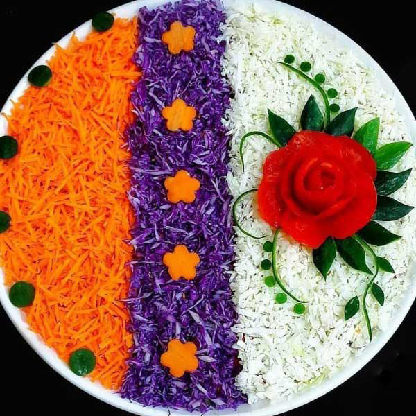 تزیین سالاد فصل با ایده های جالب و بسیار زیبا برای مهمانی