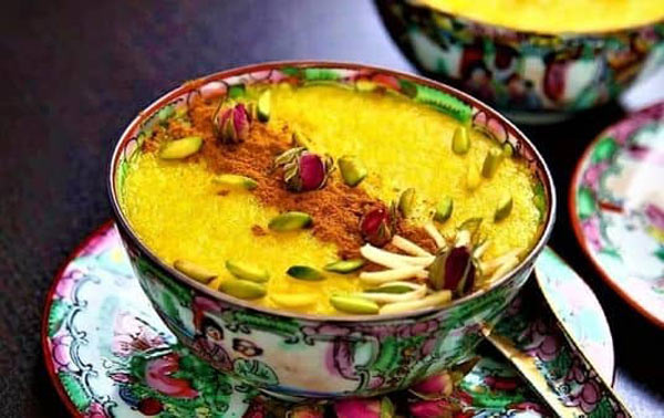 تزیین شله زرد نذری با دارچین و ایده های بسیار زیبا و راحت