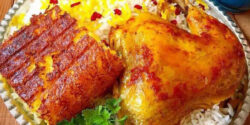 تزیین زرشک پلو با مرغ مجلسی برای سفره های ایرانی با ایده های ساده