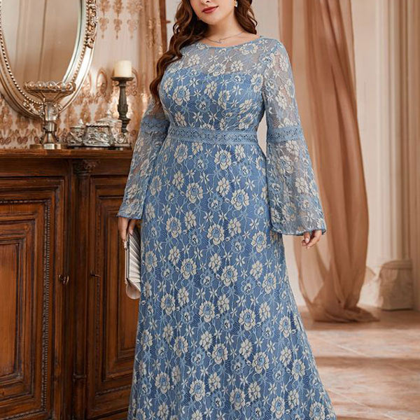 مدل لباس گیپور مجلسی برای افراد چاق بسیار زیبا و به روز