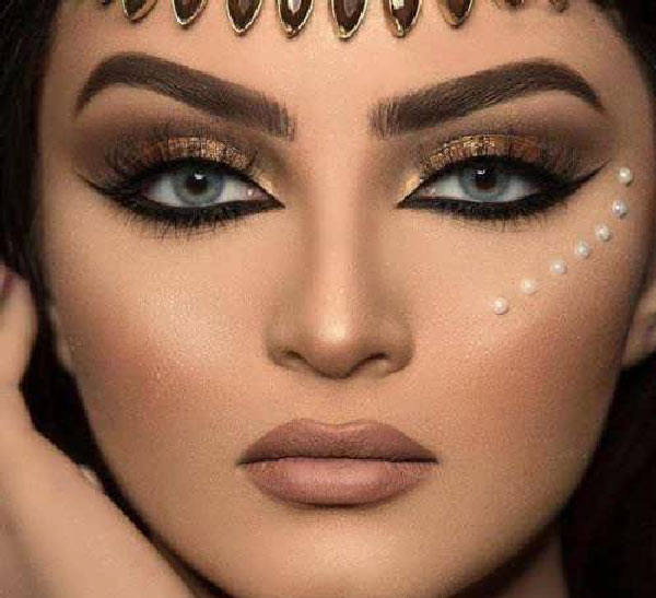 مدل آرایش عروس عربی بسیار شیک و مجلسی مد روز