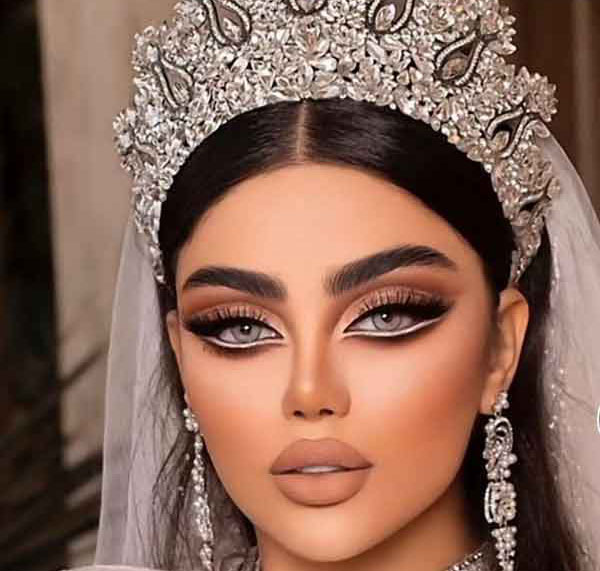 مدل آرایش عروس عربی بسیار شیک و مجلسی مد روز