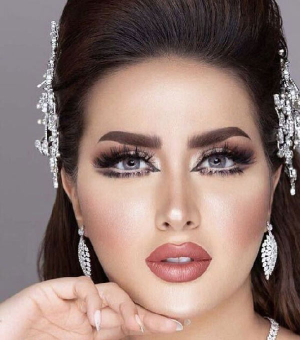 مدل آرایش عروس عربی بسیار شیک و مجلسی مد روز