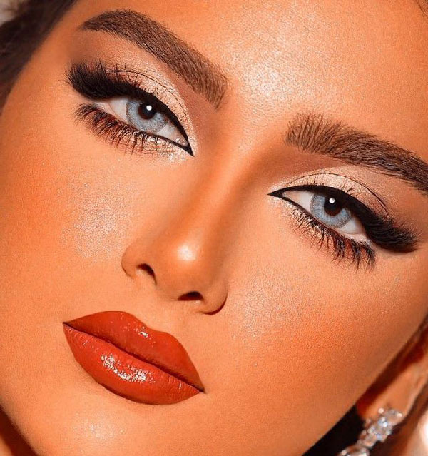 مدل آرایش عروس عربی بسیار شیک و مجلسی مد روز