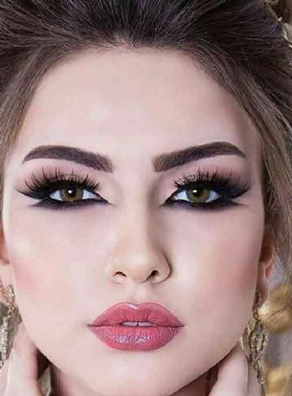 مدل آرایش عروس عربی بسیار شیک و مجلسی مد روز