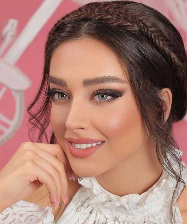 مدل آرایش دخترانه ساده بر ای عروسی و مهمانی لایت بسیار جذاب