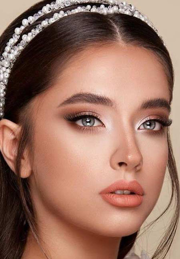 مدل آرایش دخترانه ساده بر ای عروسی و مهمانی لایت بسیار جذاب