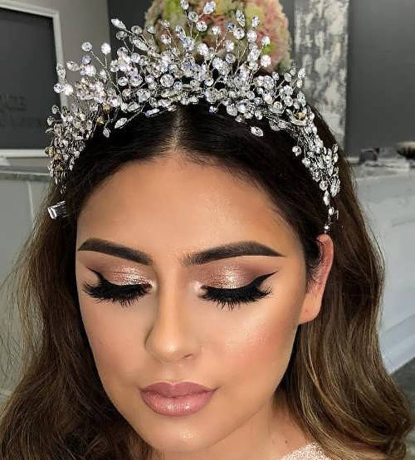 مدل آرایش دخترانه ساده بر ای عروسی و مهمانی لایت بسیار جذاب