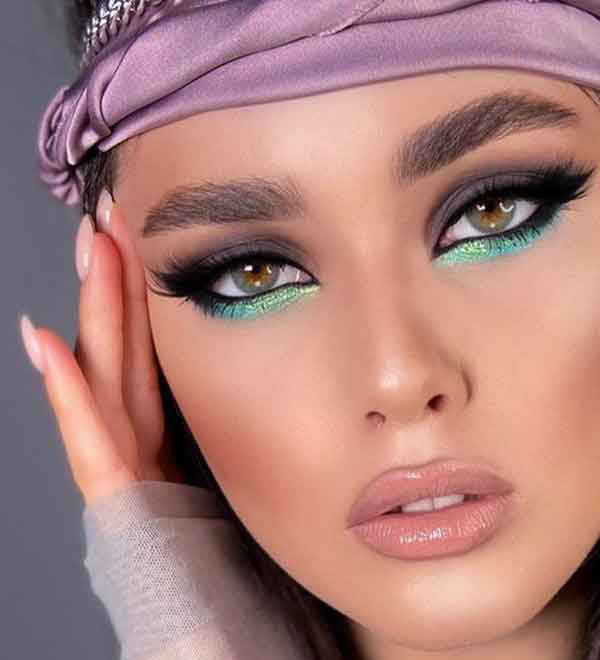 مدل آرایش دخترانه جدید ساده و ملایم بسیار جذاب مناسب مهمانی