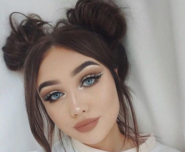 مدل آرایش دخترانه جدید ساده و ملایم بسیار جذاب مناسب مهمانی