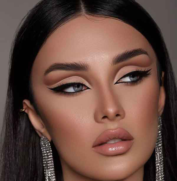 مدل آرایش ساده لایت و بسیار جذاب برای همه نوع فرم صورت