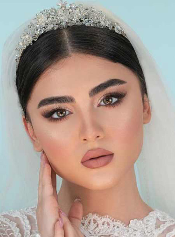 مدل آرایش صورت عروس جدید به سبک ایرانی و اروپایی لایت جذاب