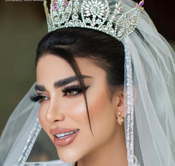 مدل آرایش صورت عروس جدید به سبک ایرانی و اروپایی لایت جذاب