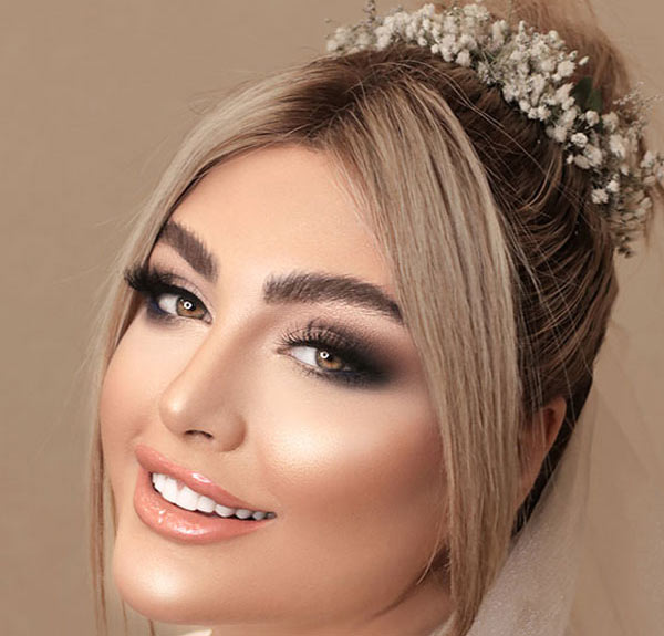 مدل آرایش صورت عروس جدید به سبک ایرانی و اروپایی لایت جذاب
