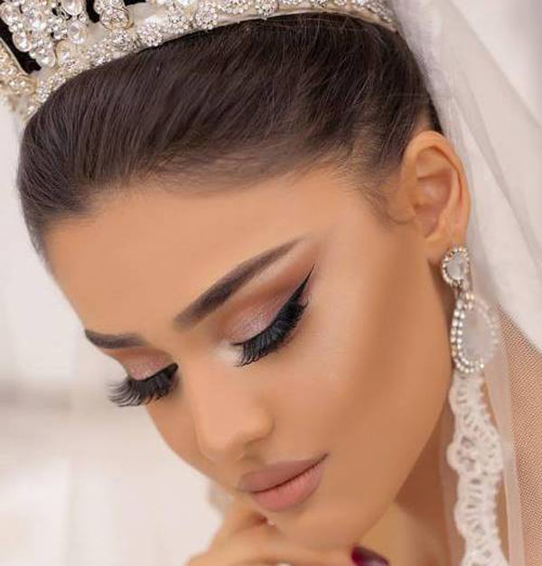 مدل آرایش صورت عروس جدید به سبک ایرانی و اروپایی لایت جذاب