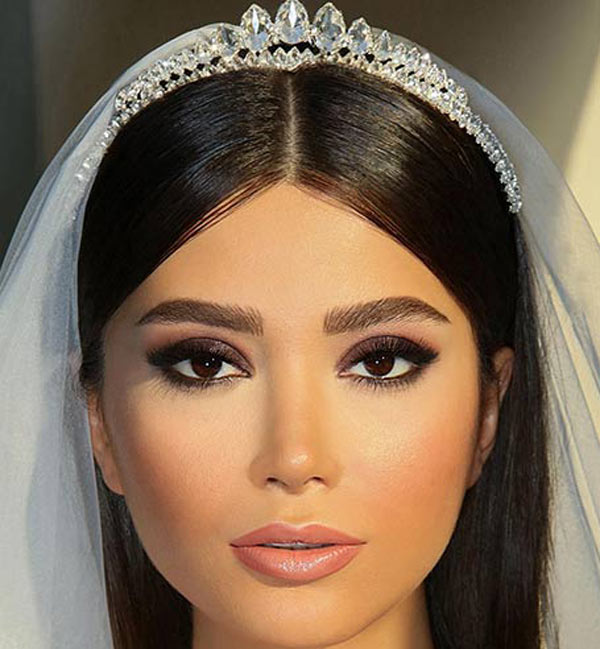 مدل آرایش صورت عروس جدید به سبک ایرانی و اروپایی لایت جذاب