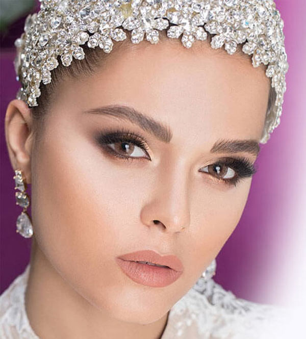مدل آرایش صورت عروس جدید به سبک ایرانی و اروپایی لایت جذاب