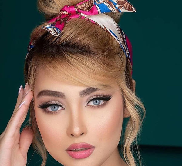 مدل آرایش صورت دخترونه ملایم و ساده مناسب مهمانی و دورهمی دوستانه