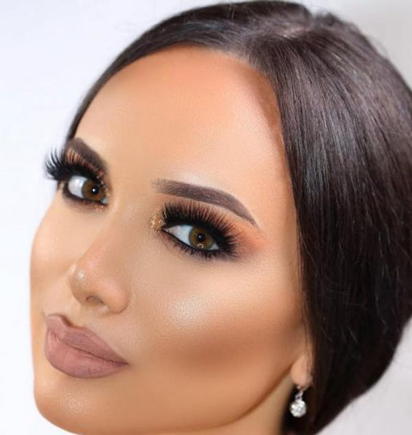 مدل آرایش صورت ساده و ملایم مناسب برای عروسی و مهمانی
