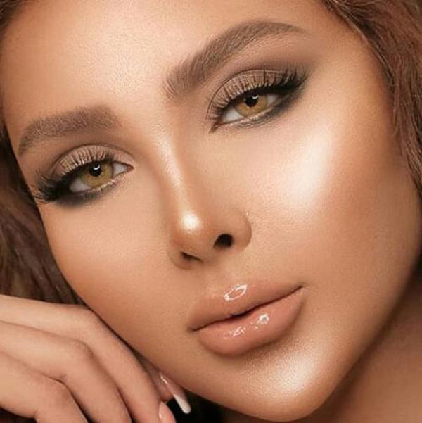 مدل آرایش صورت ساده و ملایم مناسب برای عروسی و مهمانی