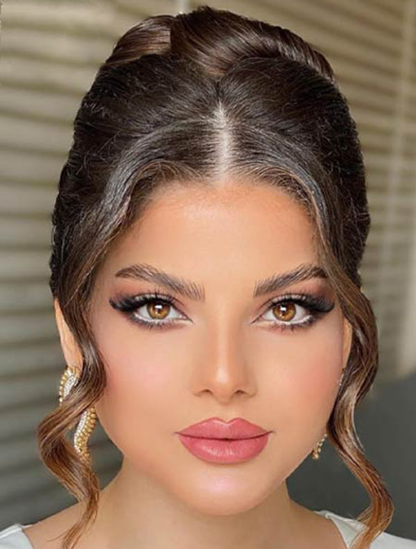 مدل آرایش زنانه برای عروسی شیک ساده و ملایم