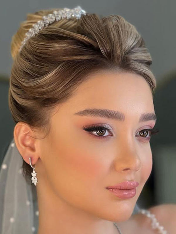 مدل آرایش زنانه برای عروسی شیک ساده و ملایم
