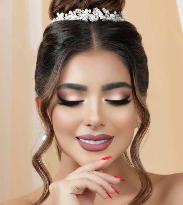 مدل آرایش زنانه برای عروسی شیک ساده و ملایم