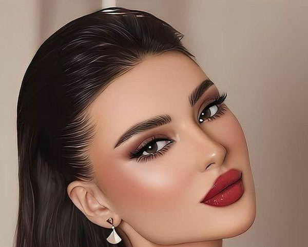 مدل آرایش زنانه شیک لایت و جذاب به سبک اروپایی