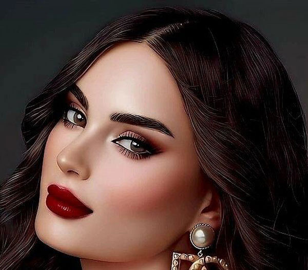 مدل آرایش زنانه شیک لایت و جذاب به سبک اروپایی
