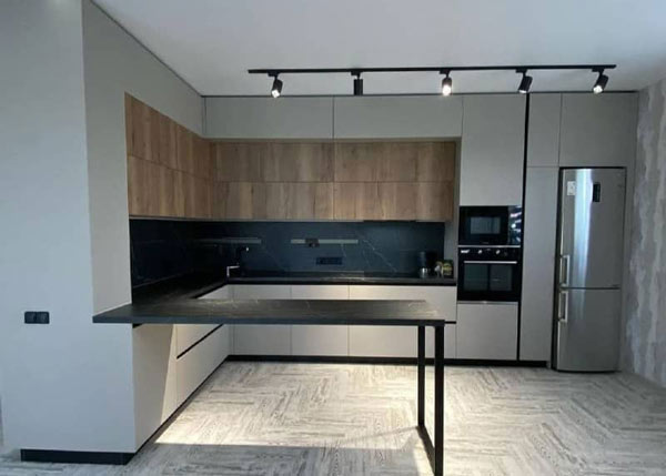 مدل آشپزخانه مدرن با طراحی جدید و کابینت های لاکچری