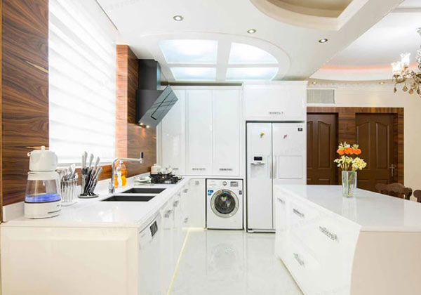 مدل آشپزخانه مدرن با طراحی جدید و کابینت های لاکچری