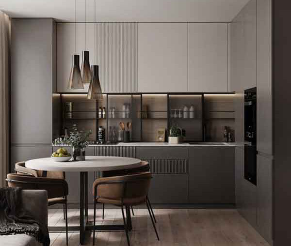 مدل آشپزخانه مدرن با طراحی جدید و کابینت های لاکچری