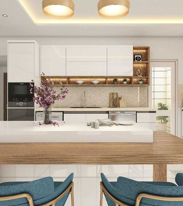 مدل آشپزخانه مدرن با طراحی جدید و کابینت های لاکچری