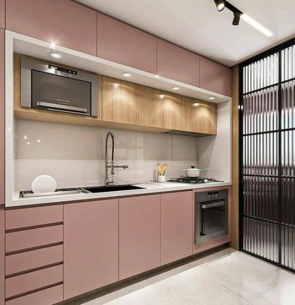 مدل آشپزخانه مدرن با طراحی جدید و کابینت های لاکچری