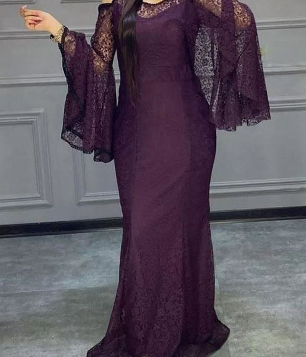 مدل لباس گیپور مجلسی بلند زنانه و دخترانه شیک برای مراسم خاص
