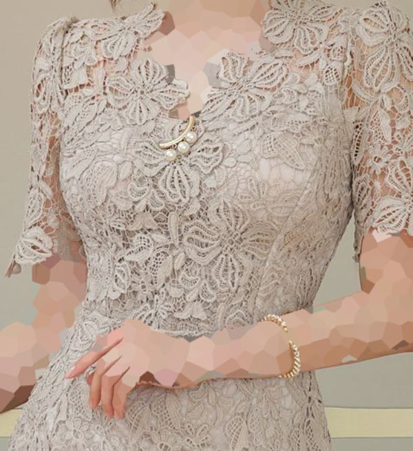 مدل لباس مجلسی با پارچه گیپور گل برجسته شیک برای مناسبت های خاص