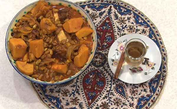 راز خوشمزگی آبگوشت سنتی به و گردو اراکی و نکات پخت آبگوشت به و گردو