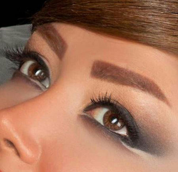 مدل ابرو پهن و کوتاه دخترانه اسپرت بسیار زیبا و جذاب